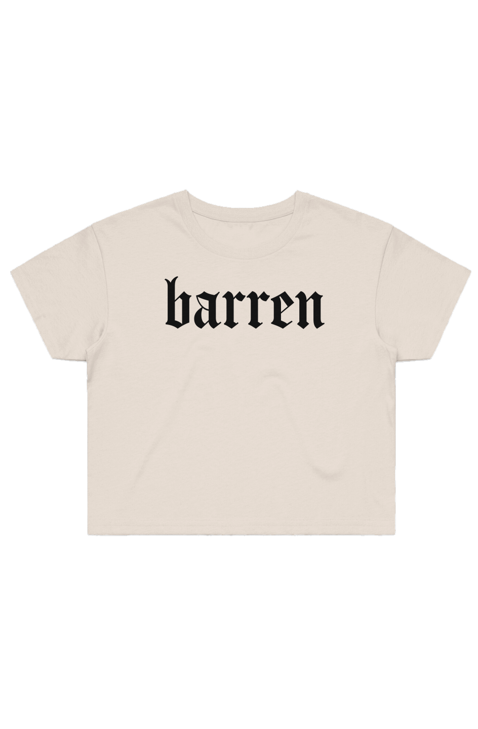 Barren Crop Tee - Direct to Film on Cotton crop tee
