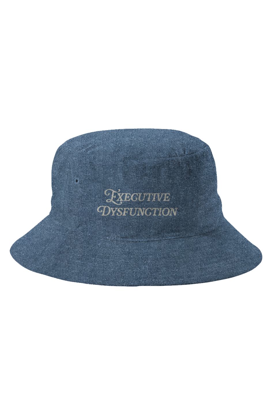 Executive Dysfunction - Embroidered Chambray Bucket Hat