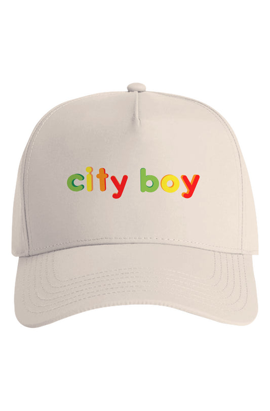 city boy nylon hat - Embroidered
